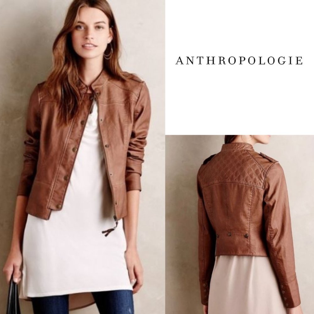 Hei Hei Anthropologie Moto Bomber Jacket